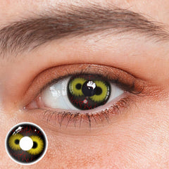 Cosplay Twin Abyss Eyes Yellow Coloured Contact Lenses