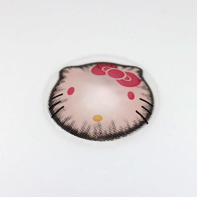 Cosplay Sweet Kitty Pink Colored Contact Lenses