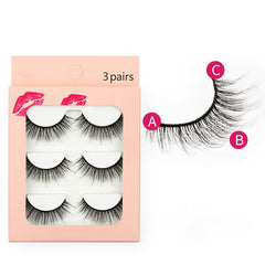 New Waterproof 3 Piece G305 Mink Hair Eyelashes