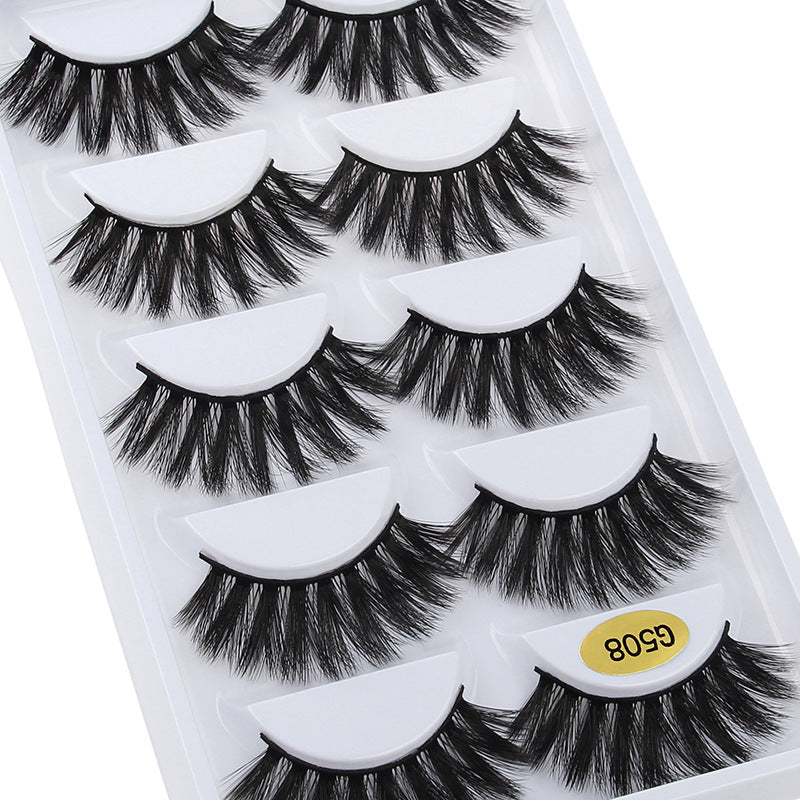 3D Cat Eye 10 Piece Mink Hair Eyelashes