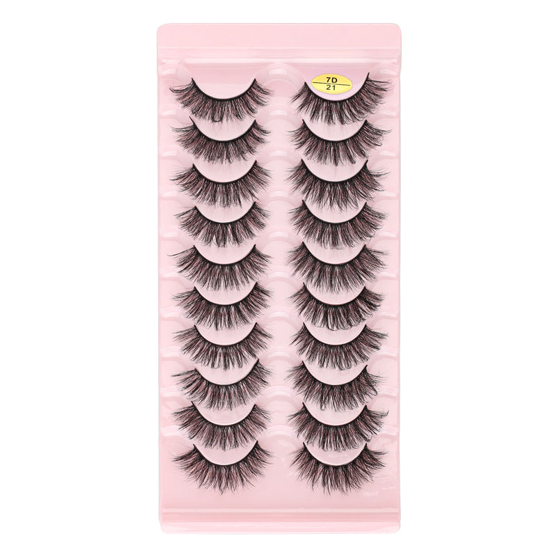 7D Dense 10 Piece Mink Hair Eyelashes