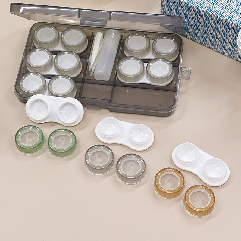 6 Pairs Colored Contact Lens Case