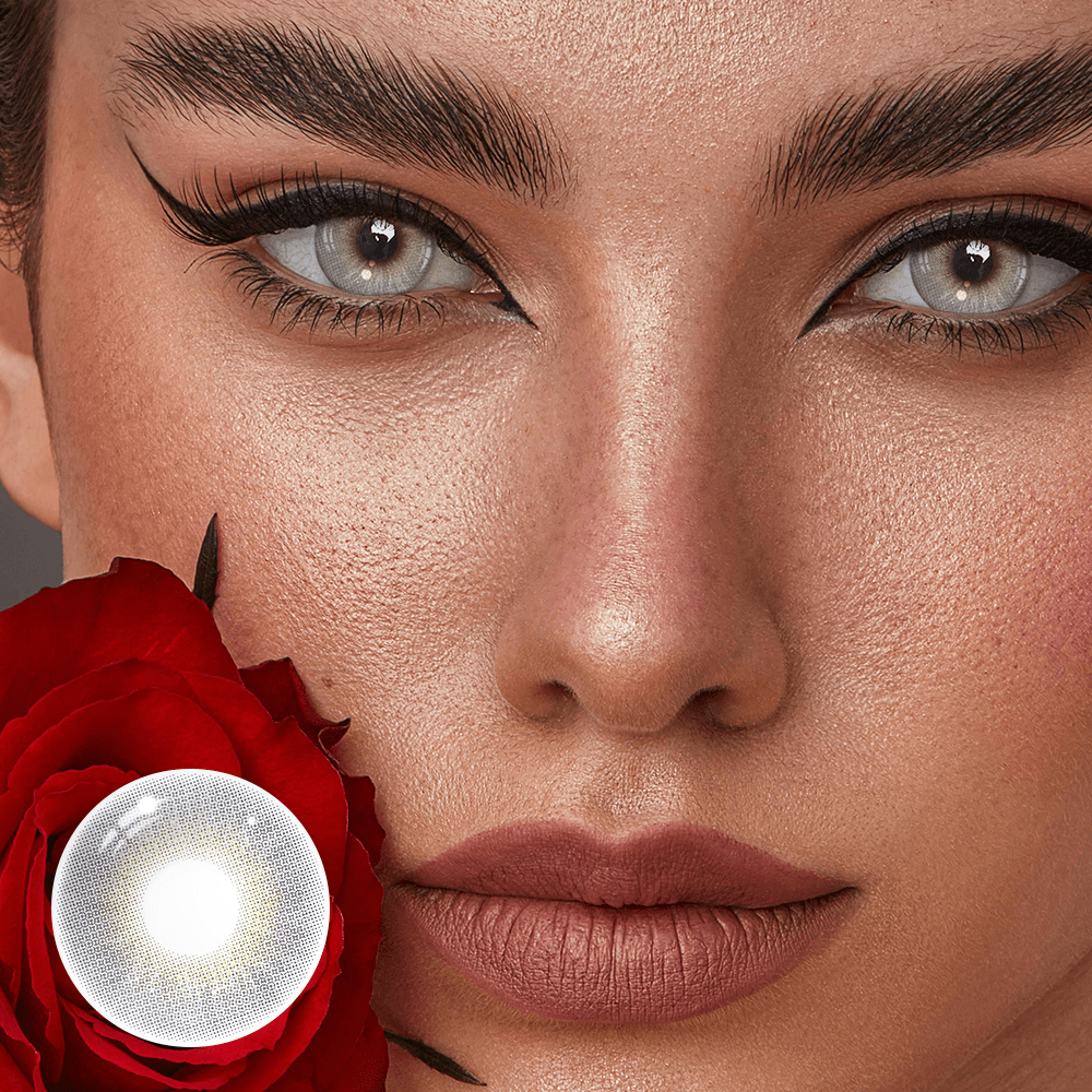 Alabaster Gray Coloured Contact Lenses Secondary image