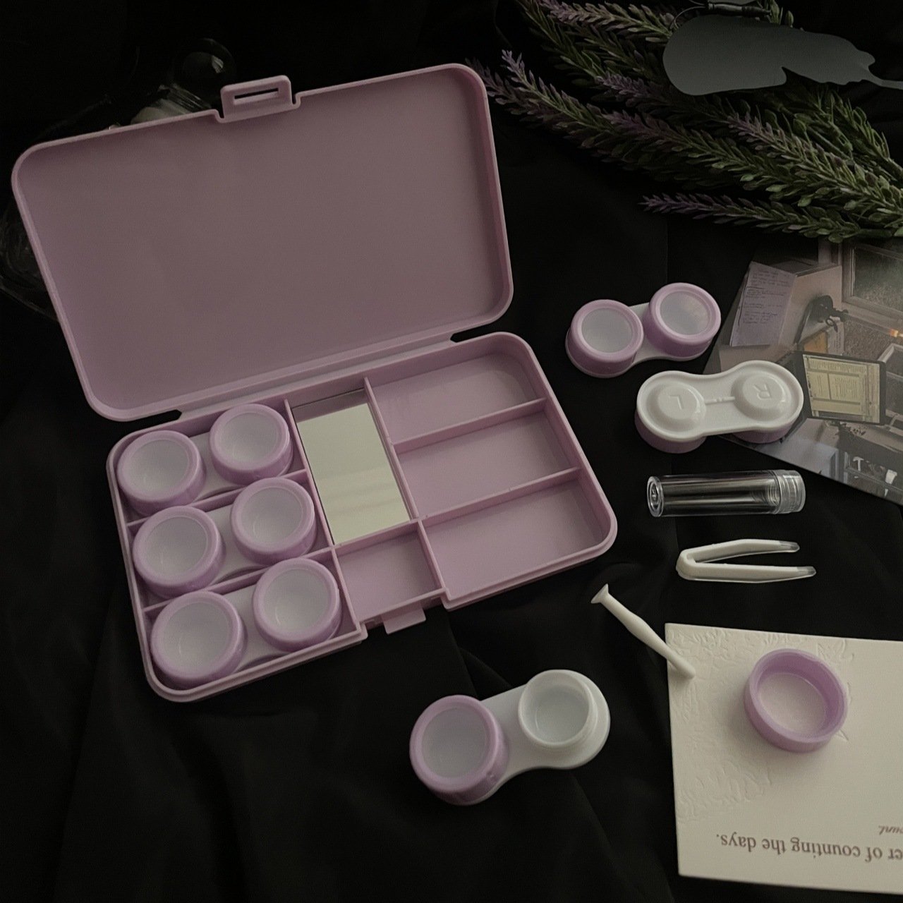 American Sweet And Cool Colored Contact Lens Case - BEAUEYE (UK)