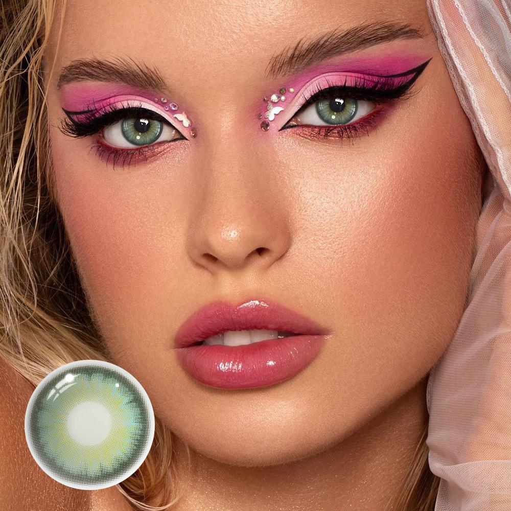 Ariel Green Coloured Contact Lenses Secondary image