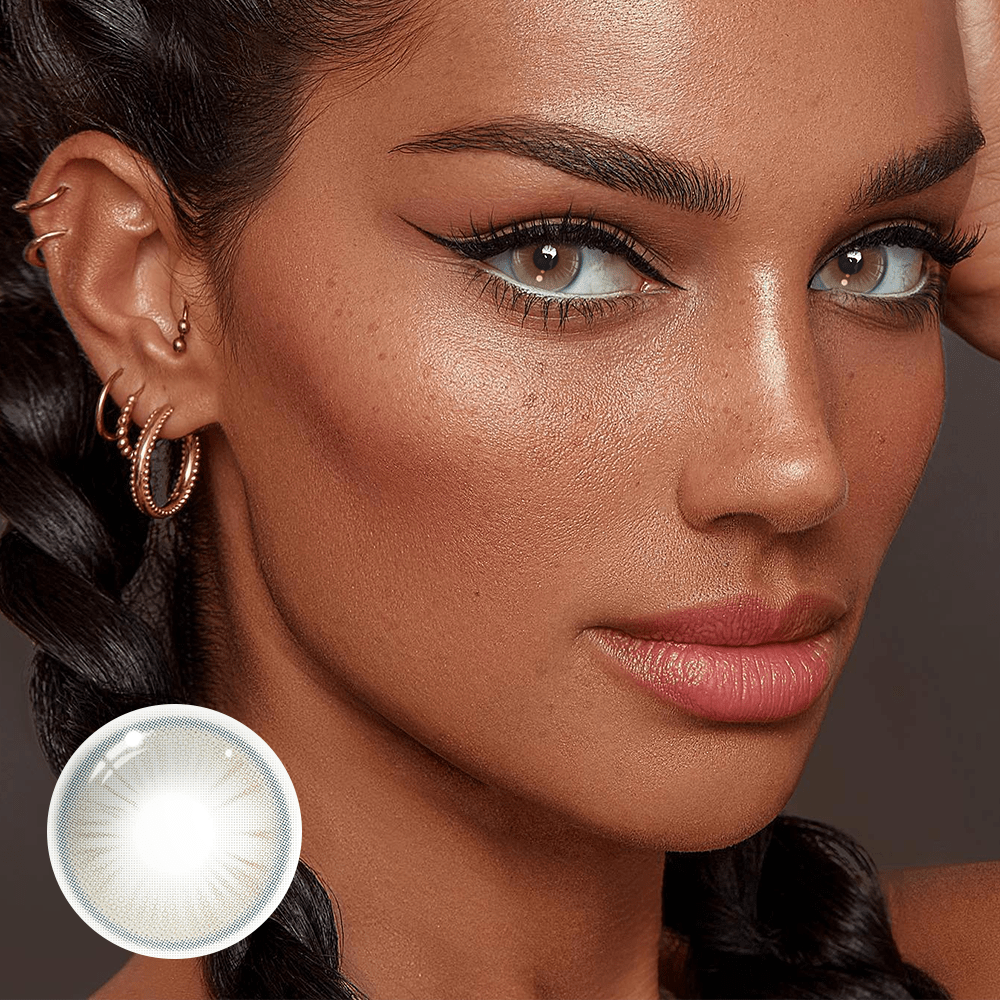 Avery Light Brown Coloured Contact Lenses Secondary image
