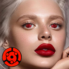 Halloween Syaringan Red Colored Contact Lenses