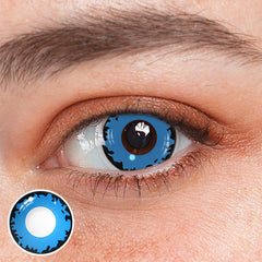 Cosplay Demonlord Mammon Dark Blue Colored Contact Lenses