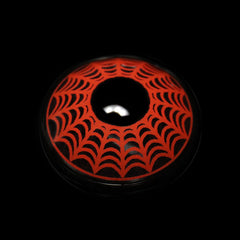 Cosplay SpiderWeb Dark Red Colored Contact Lenses