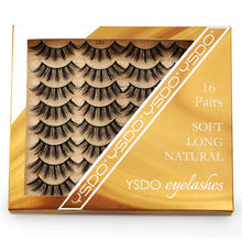 3D Cat Eye 10 Piece Mink Hair Eyelashes