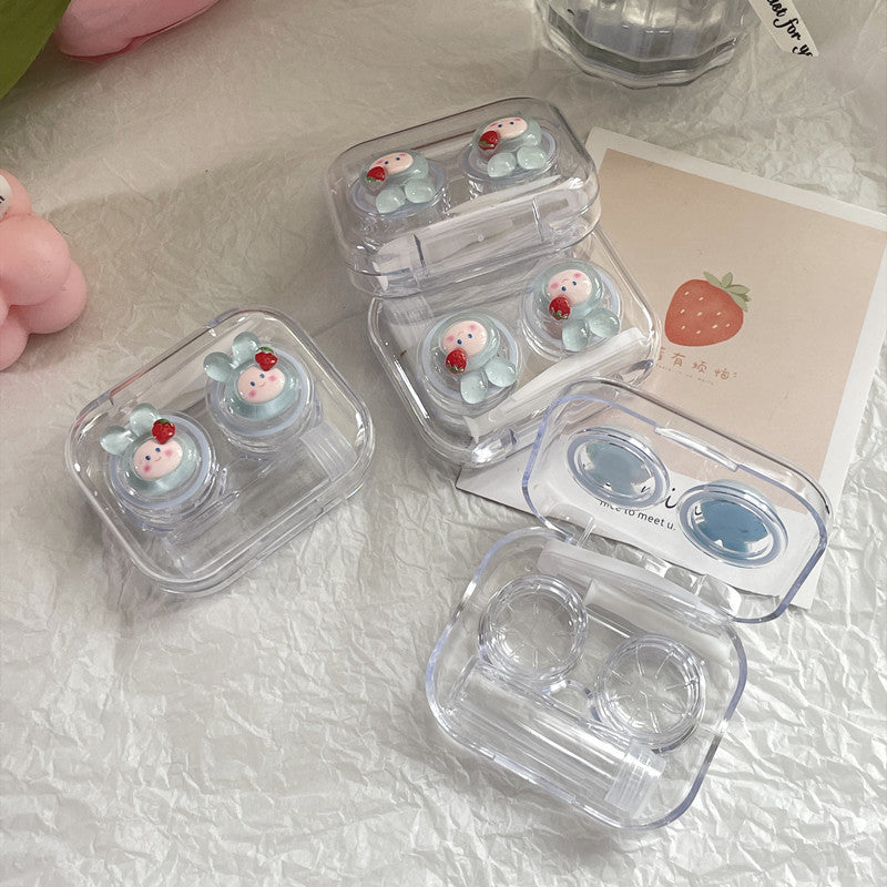 Mini Rabbit Colored Contact Lens Case