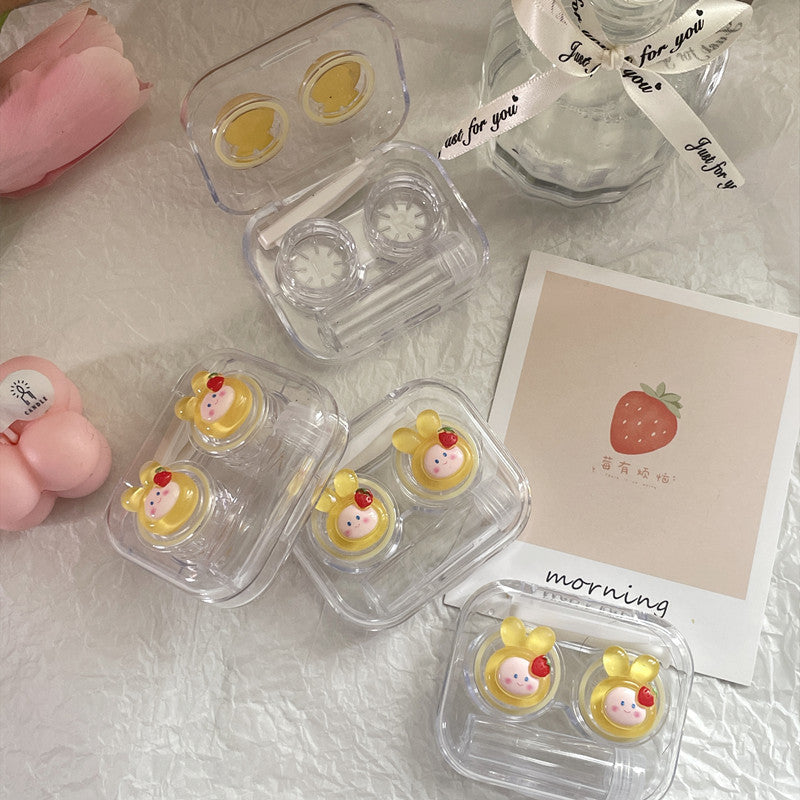 Mini Rabbit Colored Contact Lens Case