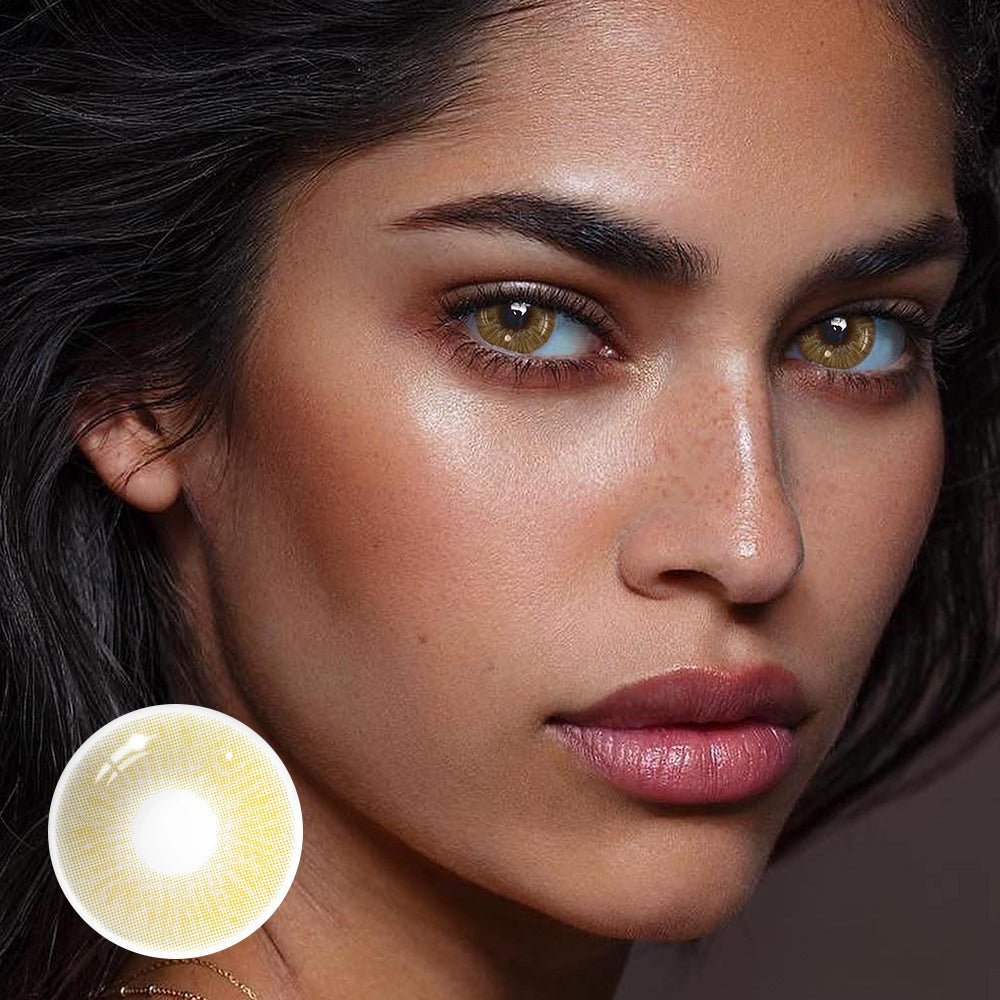 Bellini Brown Prescription Coloured Contact Lenses Secondary image