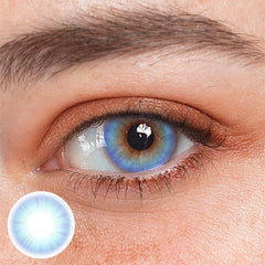 Pure Nature Blue Prescription Colored Contact Lenses