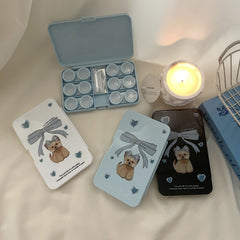 Bowtie West Highland Dog Colored Contact Lens Case - BEAUEYE (UK)