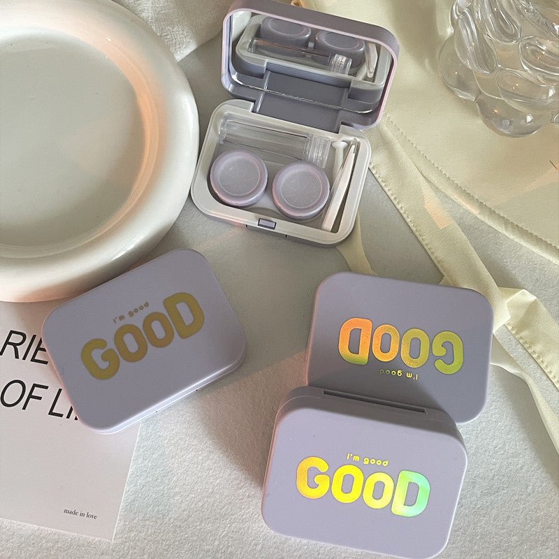 Bronzing Design Colored Contact Lens Case - BEAUEYE (UK)