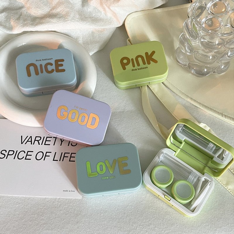 Bronzing Design Colored Contact Lens Case - BEAUEYE (UK)