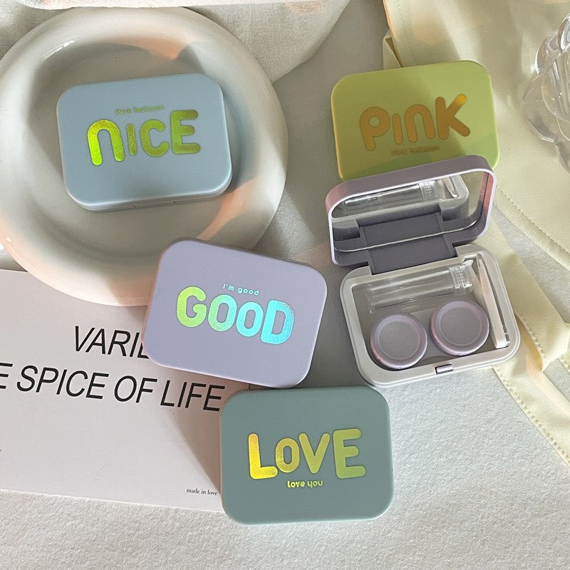 Bronzing Design Colored Contact Lens Case - BEAUEYE (UK)