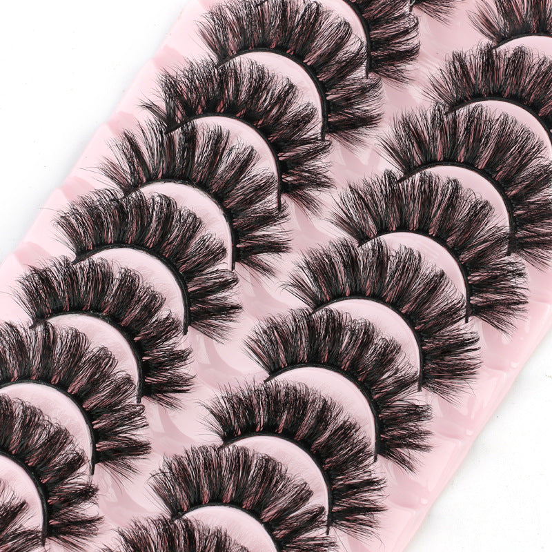 7D Dense 10 Piece Mink Hair Eyelashes