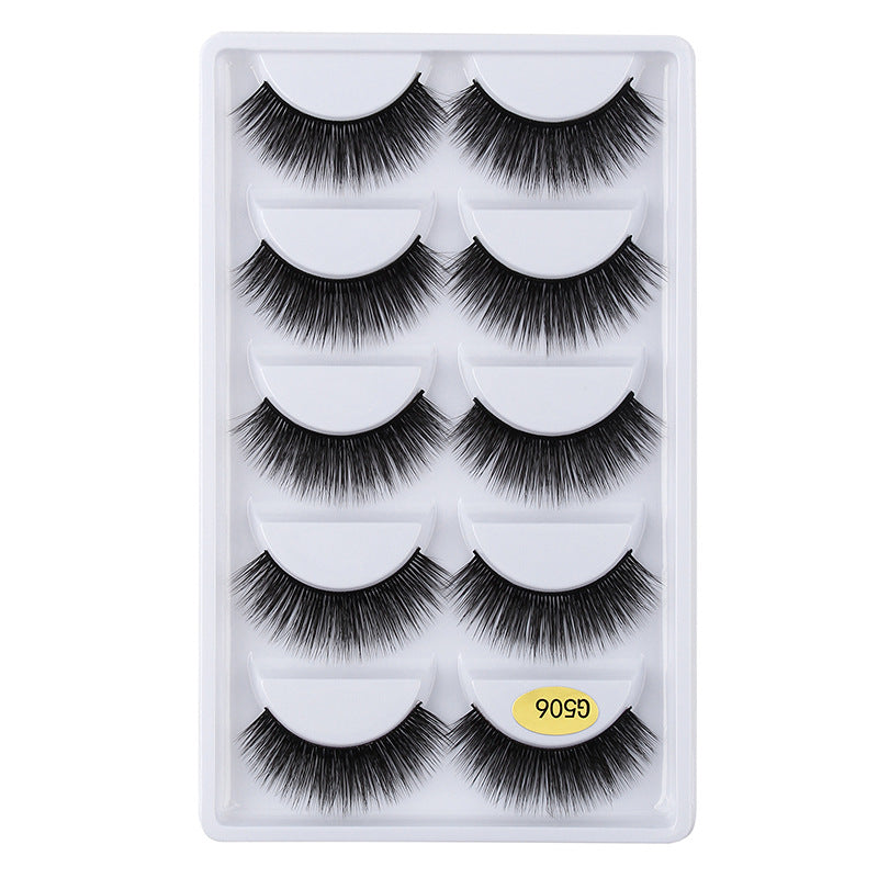 3D Cat Eye 10 Piece Mink Hair Eyelashes