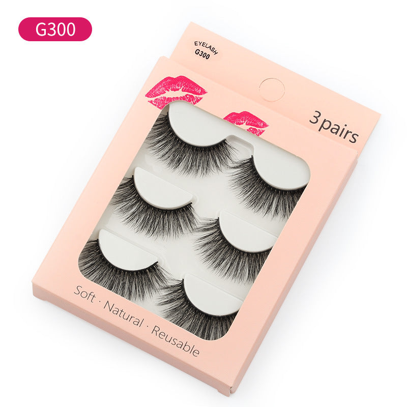 3D Natural Bridal Makeup 3 Piece Mink Hair Eyelashes