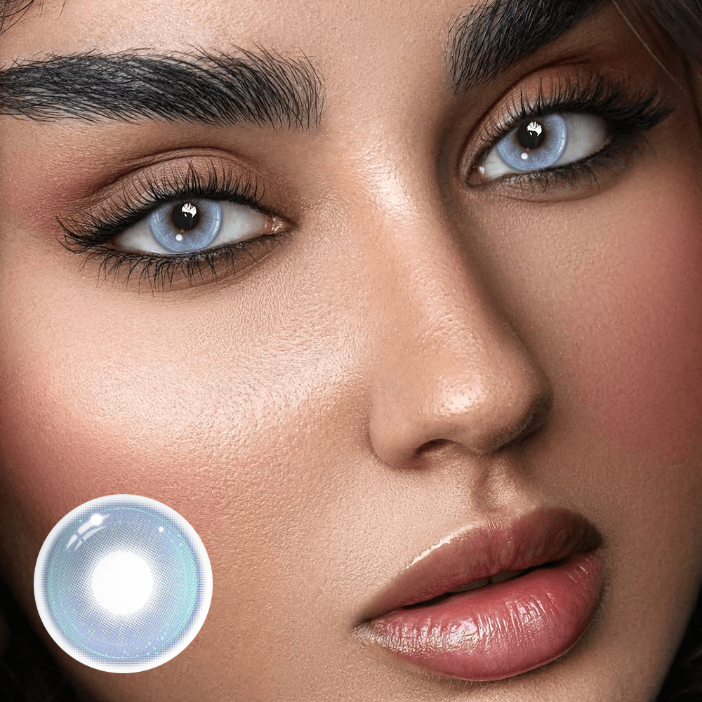 Calytrix Blue Coloured Contact Lenses Secondary image