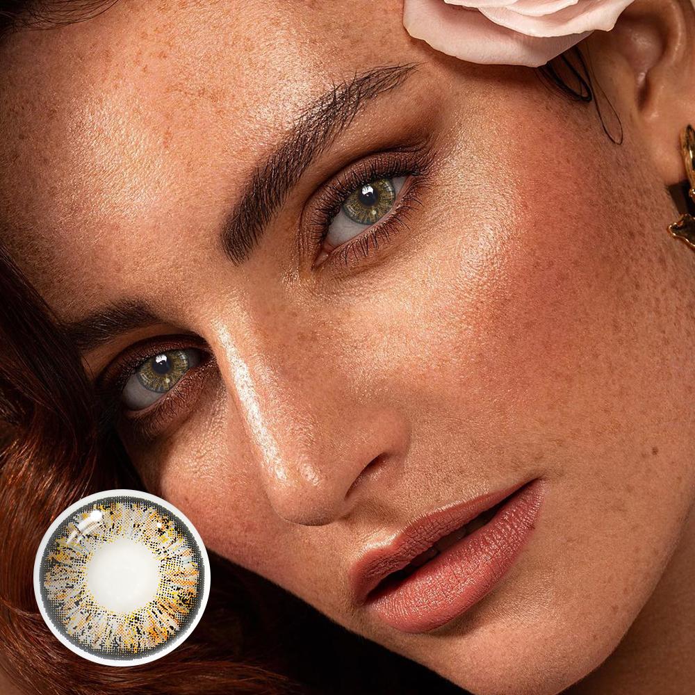 Carnelian Brown Coloured Contact Lenses Secondary image