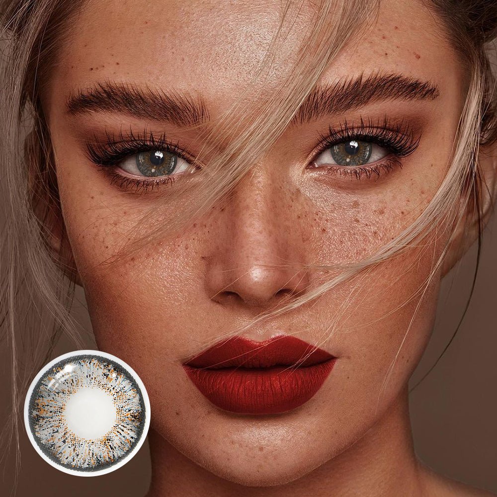 Carnelian Gray Coloured Contact Lenses Secondary image