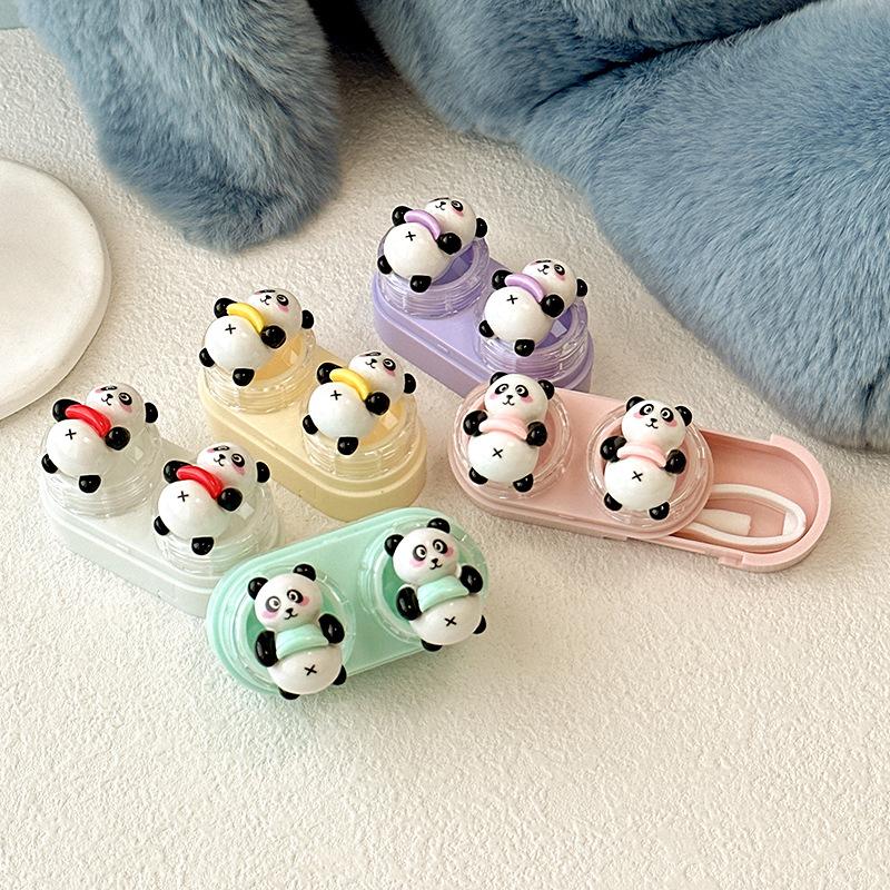 Cartoon Bear Colored Contact Lens Case - BEAUEYE (UK) Main image
