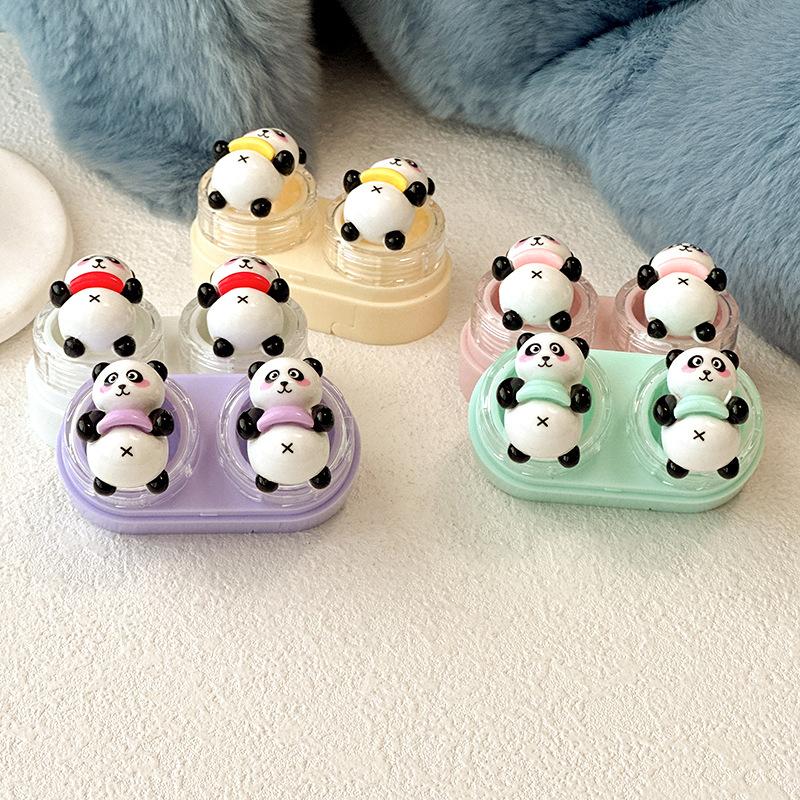 Cartoon Bear Colored Contact Lens Case - BEAUEYE (UK)