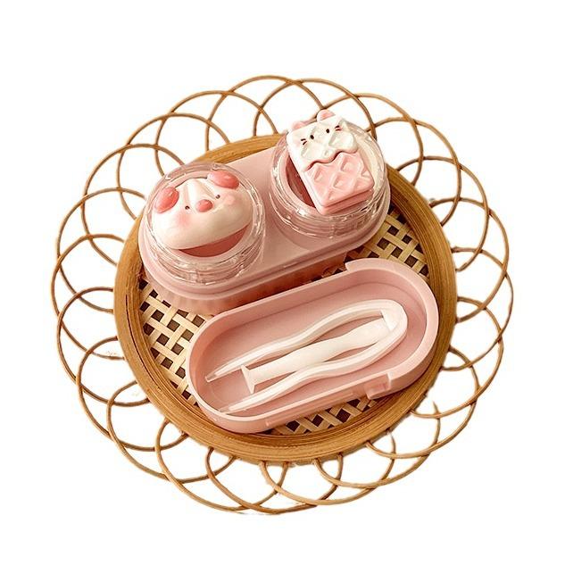 Cartoon Bear Rabbit Colored Contact Lens Case - BEAUEYE (UK)