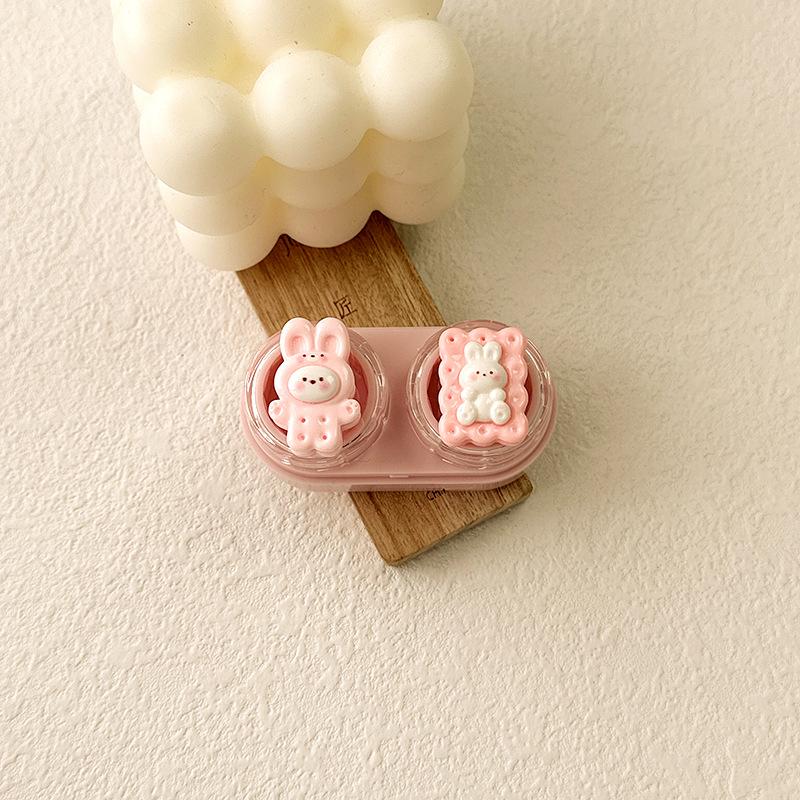 Cartoon Bear Rabbit Colored Contact Lens Case - BEAUEYE (UK)