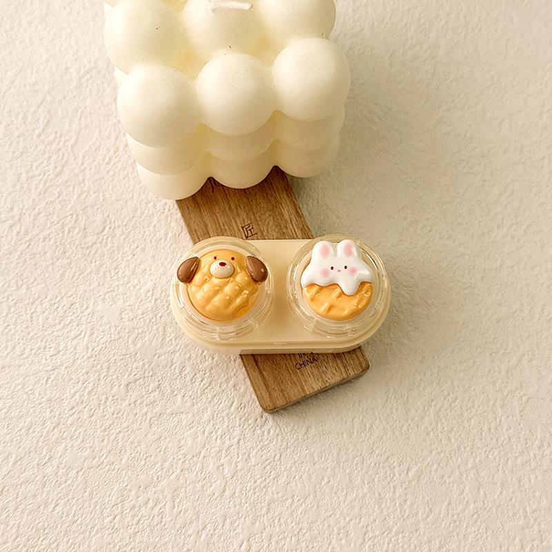 Cartoon Bear Rabbit Colored Contact Lens Case - BEAUEYE (UK)