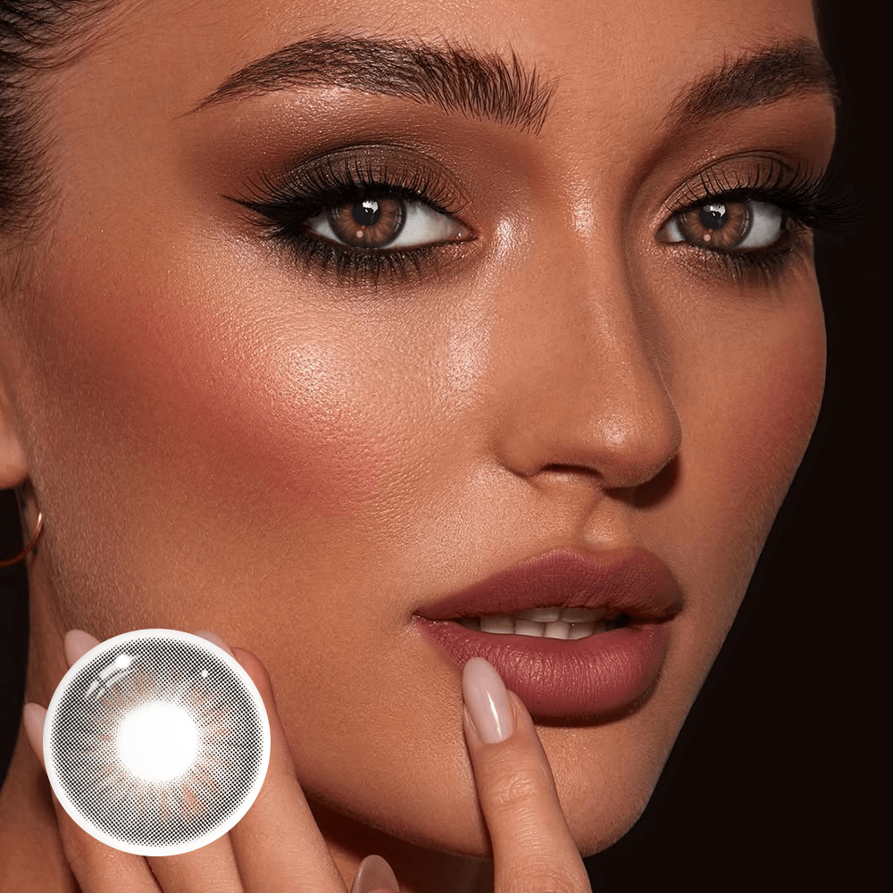 Cassia Black Coloured Contact Lenses Secondary image
