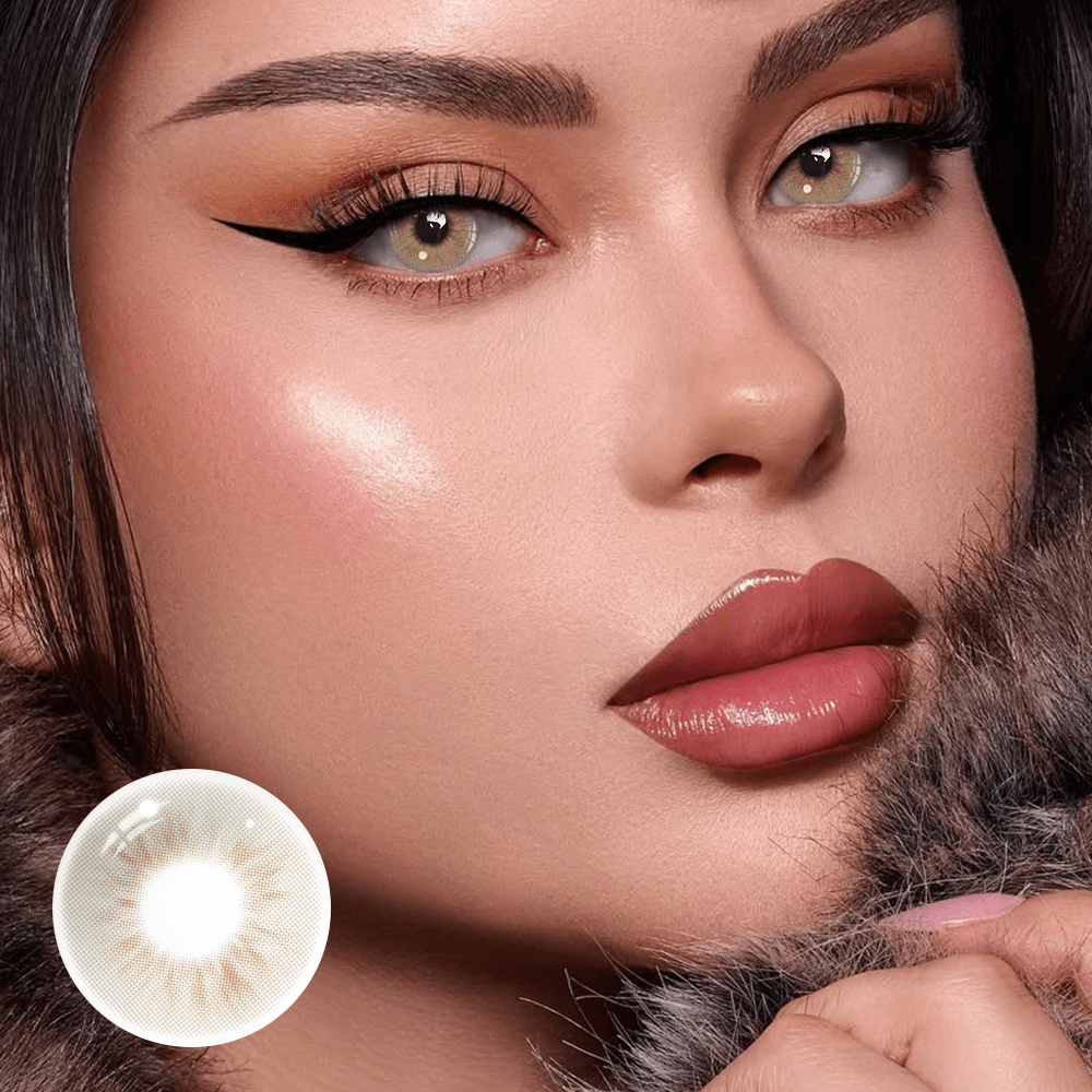 Cassia Gray Coloured Contact Lenses Secondary image