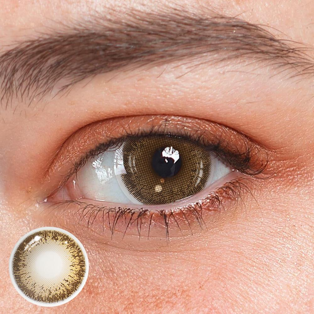 Cinnabar Brown Coloured Contact Lenses - BEAUEYE (UK) Main image