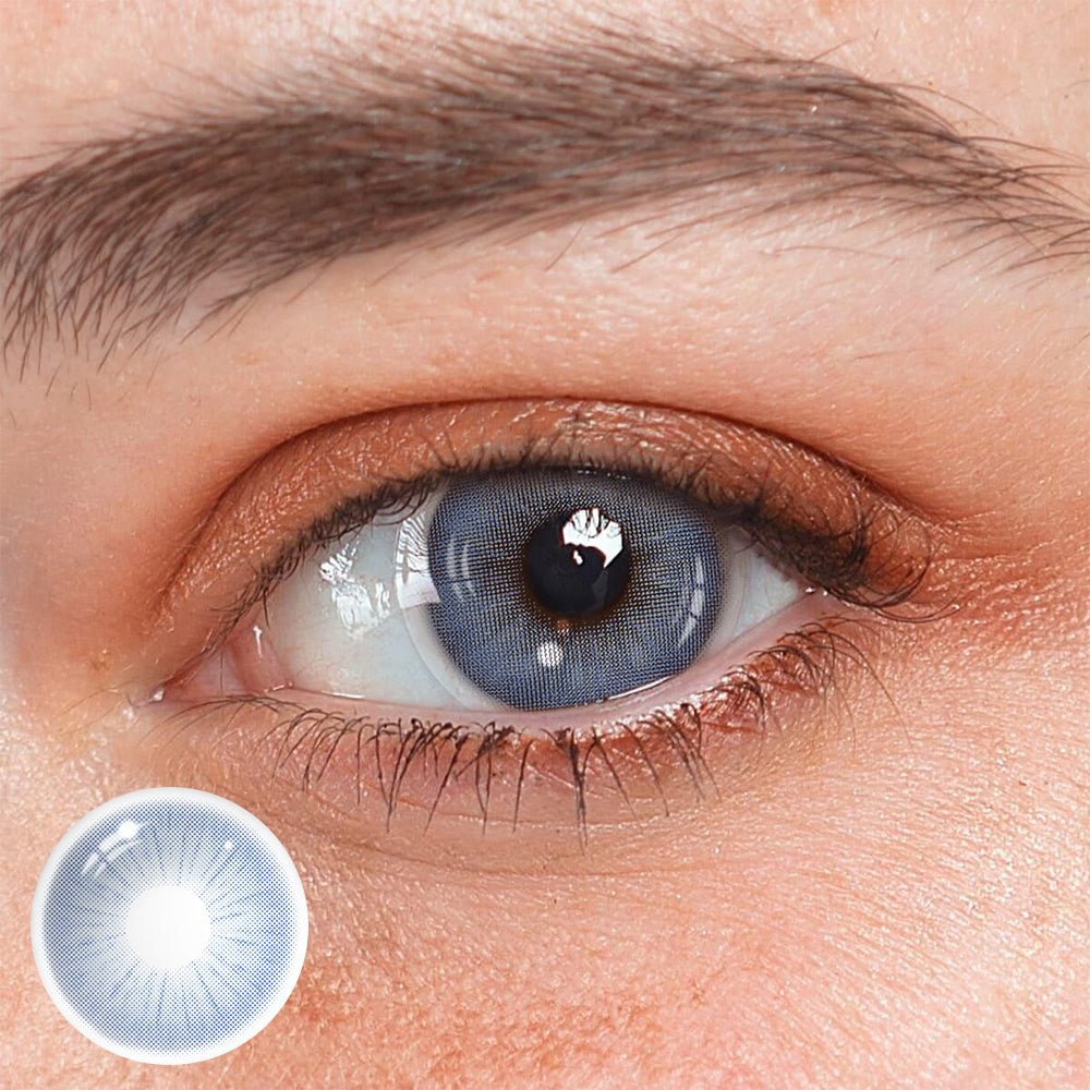 Claudina Blue Coloured Contact Lenses - BEAUEYE (UK) Main image