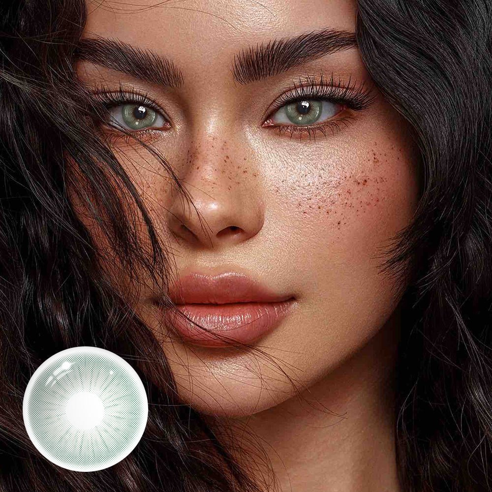 Claudina Green Coloured Contact Lenses Secondary image