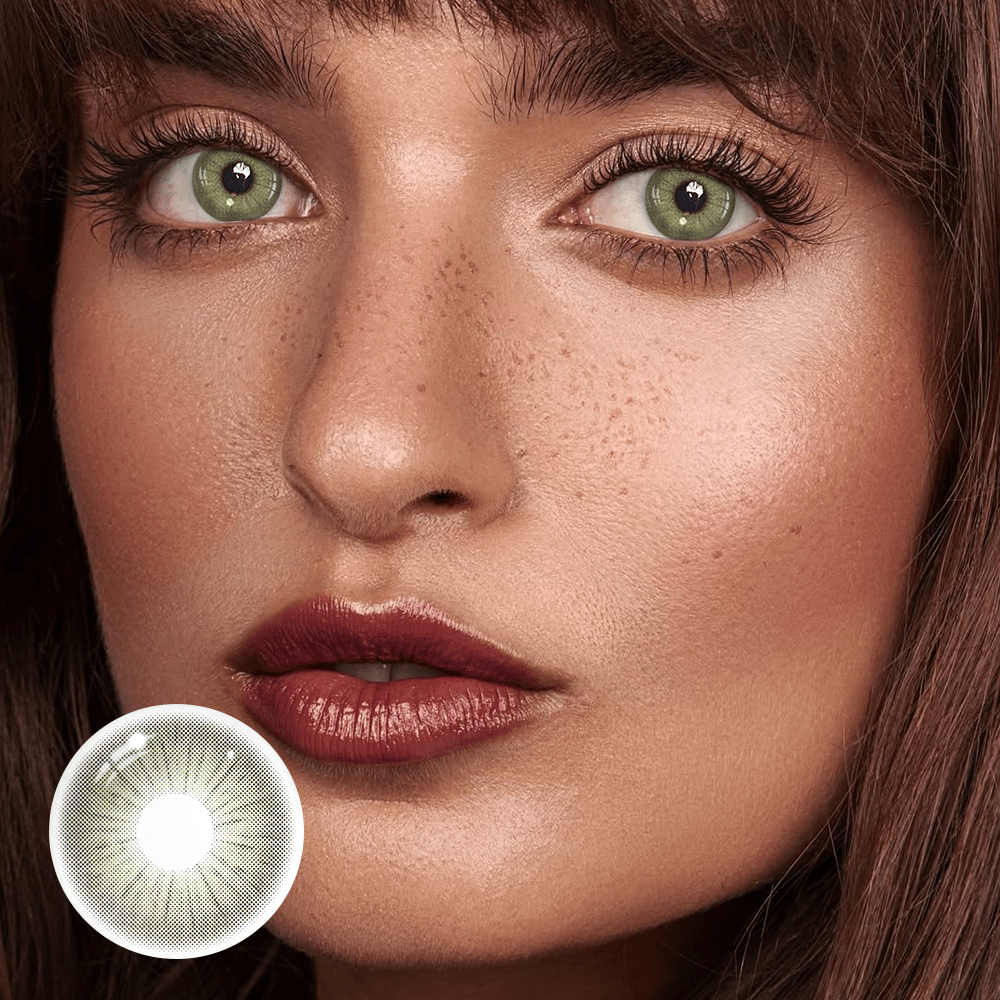 Claudina Oil Green Coloured Contact Lenses Secondary image