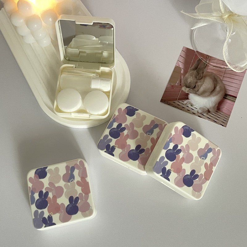 Colorful Bunnies Colored Contact Lens Case - BEAUEYE (UK)