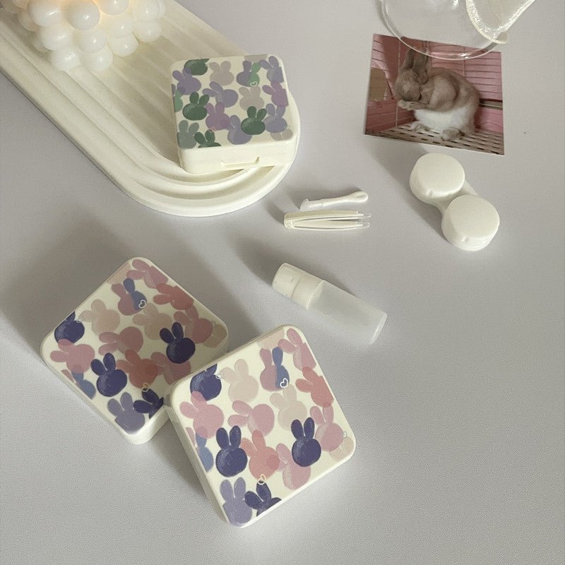 Colorful Bunnies Colored Contact Lens Case - BEAUEYE (UK) Main image