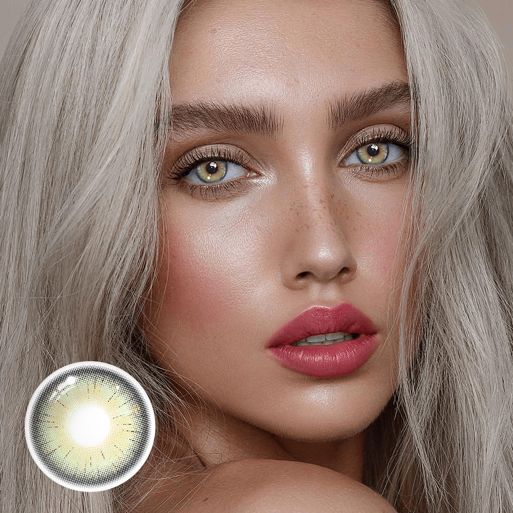 Coral Jade Green Coloured Contact Lenses Secondary image