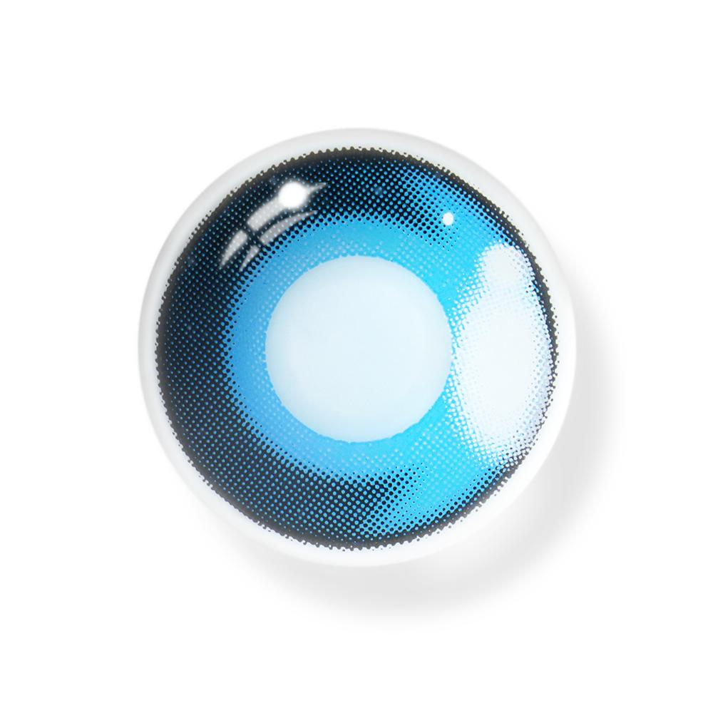 Cosplay Agate	Blue Coloured Contact Lenses Secondary image