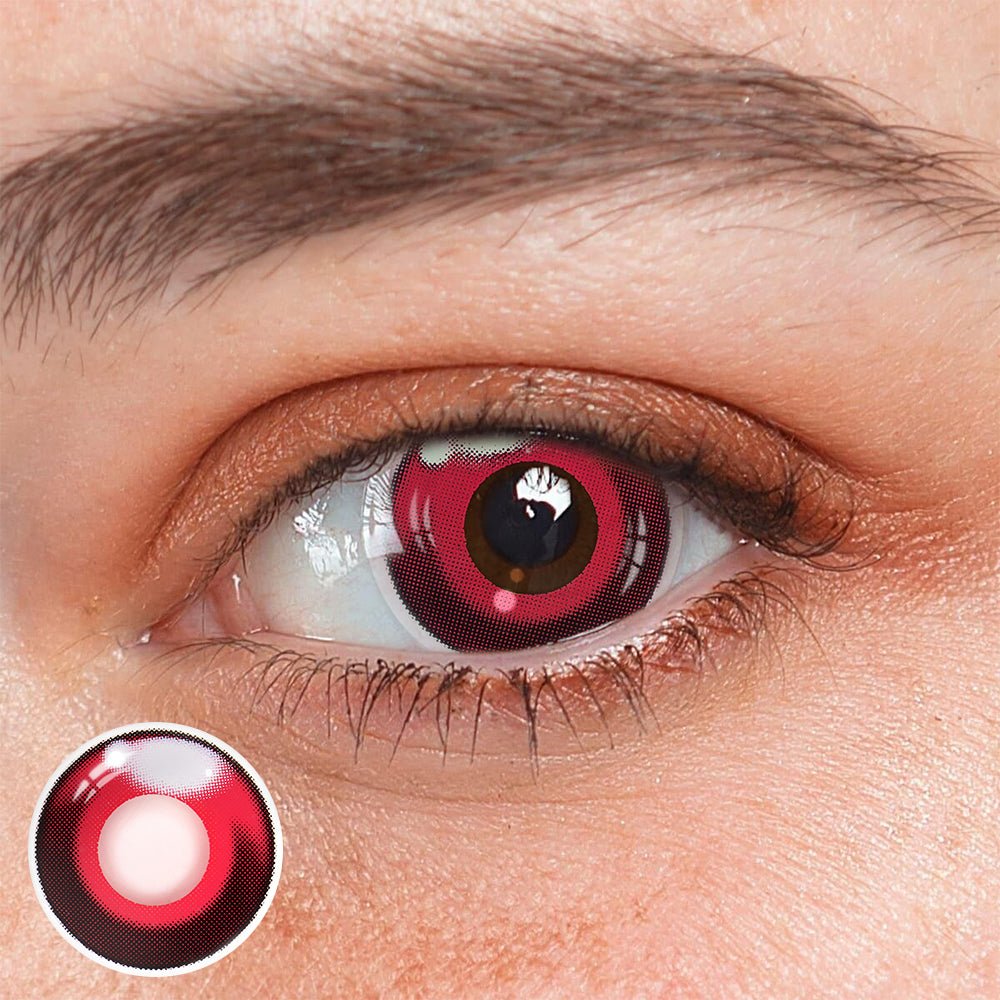 Cosplay Agate Red Coloured Contact Lenses - BEAUEYE (UK) Main image