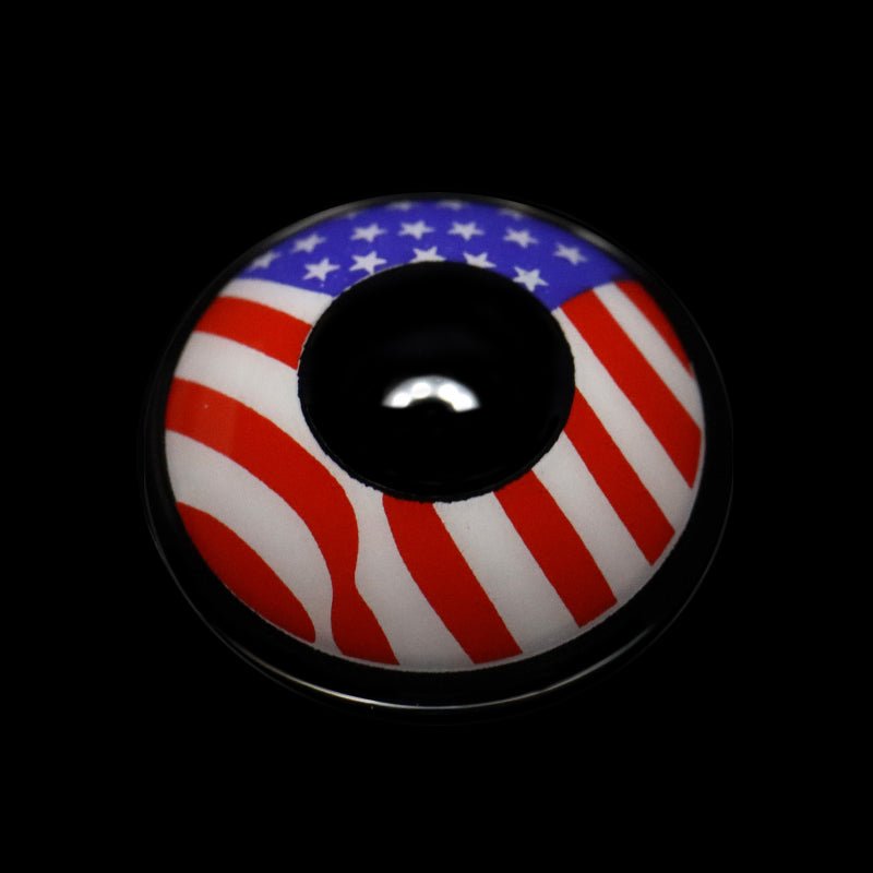 Cosplay America Flag Red Coloured Contact Lenses Secondary image