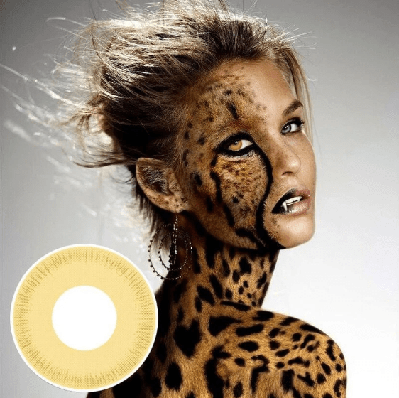 Cosplay Avatar yellow Coloured Contact Lenses Secondary image