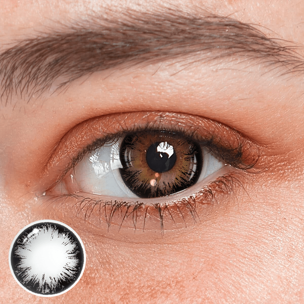 Cosplay Big Eye Girl Black Prescription Coloured Contact Lenses - BEAUEYE (UK) Main image
