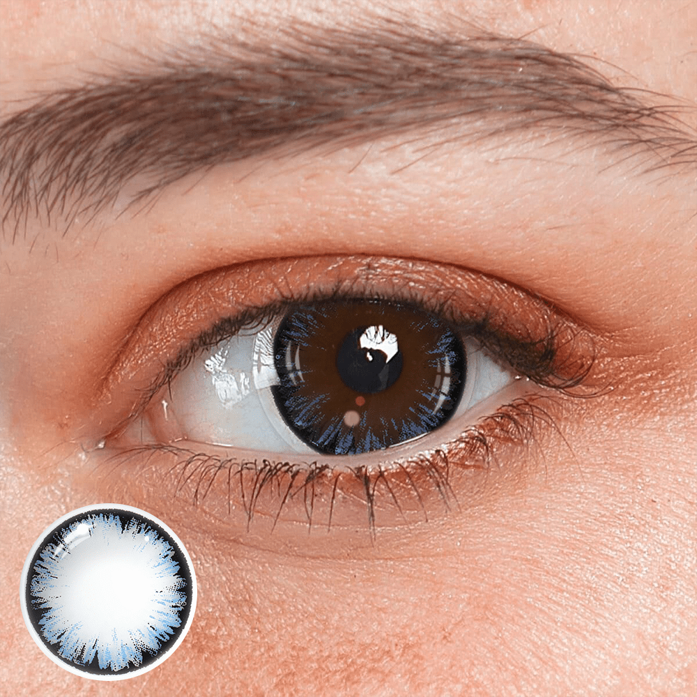 Cosplay Big Eye Girl Blue Prescription Coloured Contact Lenses - BEAUEYE (UK) Main image