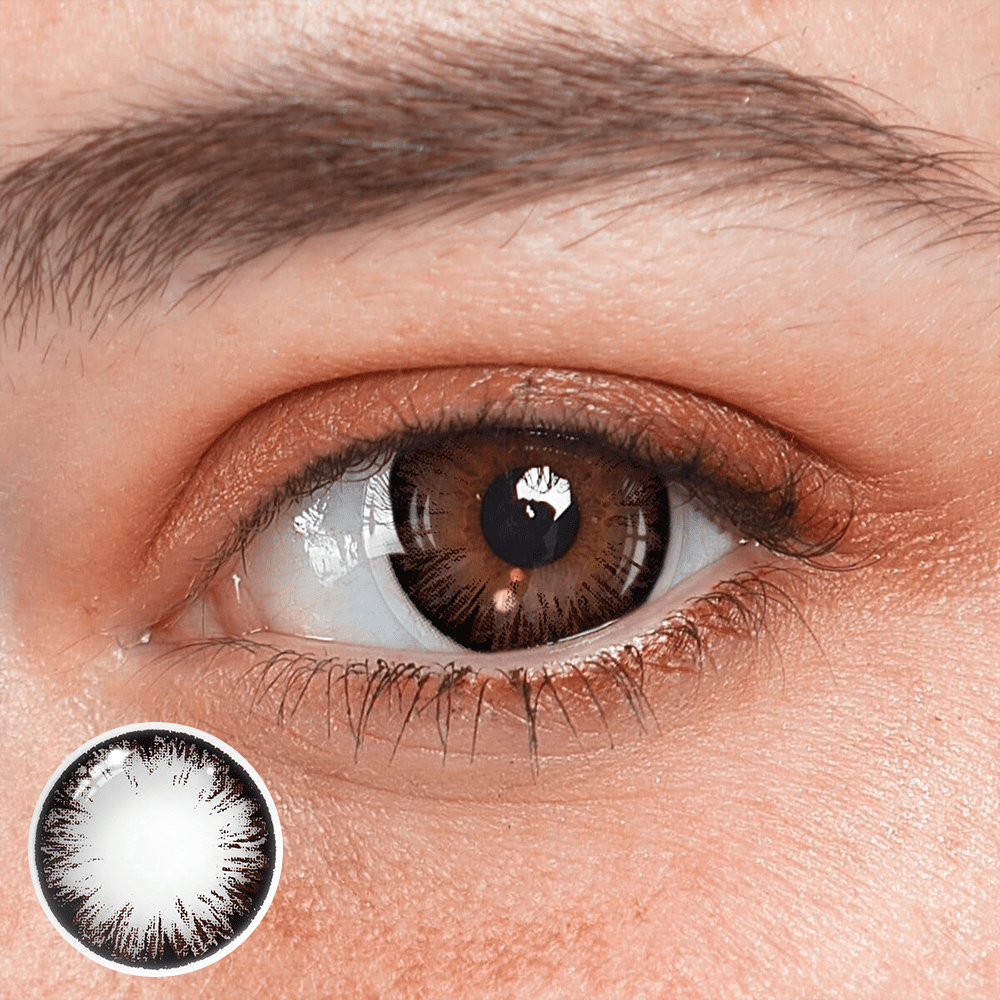 Cosplay Big Eye Girl Coffee Prescription Coloured Contact Lenses - BEAUEYE (UK) Main image