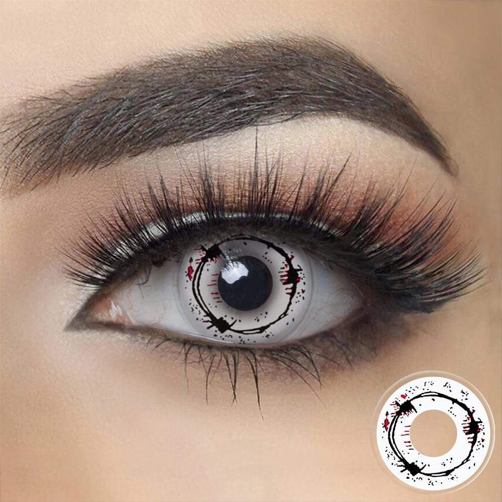 Cosplay Blood Black Circle Coloured Contact Lenses - BEAUEYE (UK) Main image